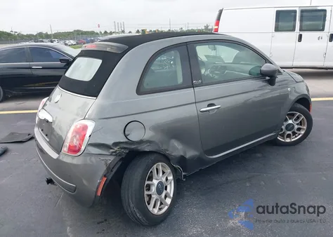 2012 Fiat 500C Pop from USA, damaged, VIN 3C3CFFDR8CT385827